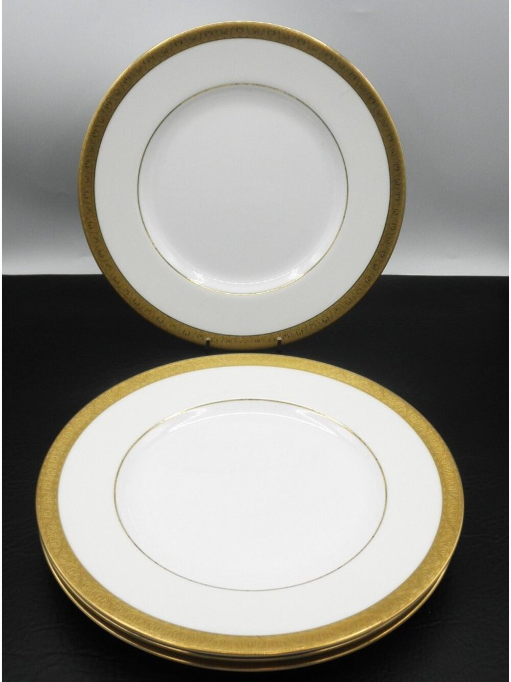 Buckingham K-159 by Minton 10 5/8 Inch Dinner Plates Set of 4 SEE MAKER's MARKS